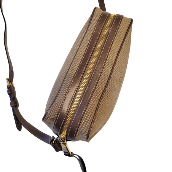 PRADA Logo Jacquard Canvas Crossbody Camera Bag - Picture 6 of 16